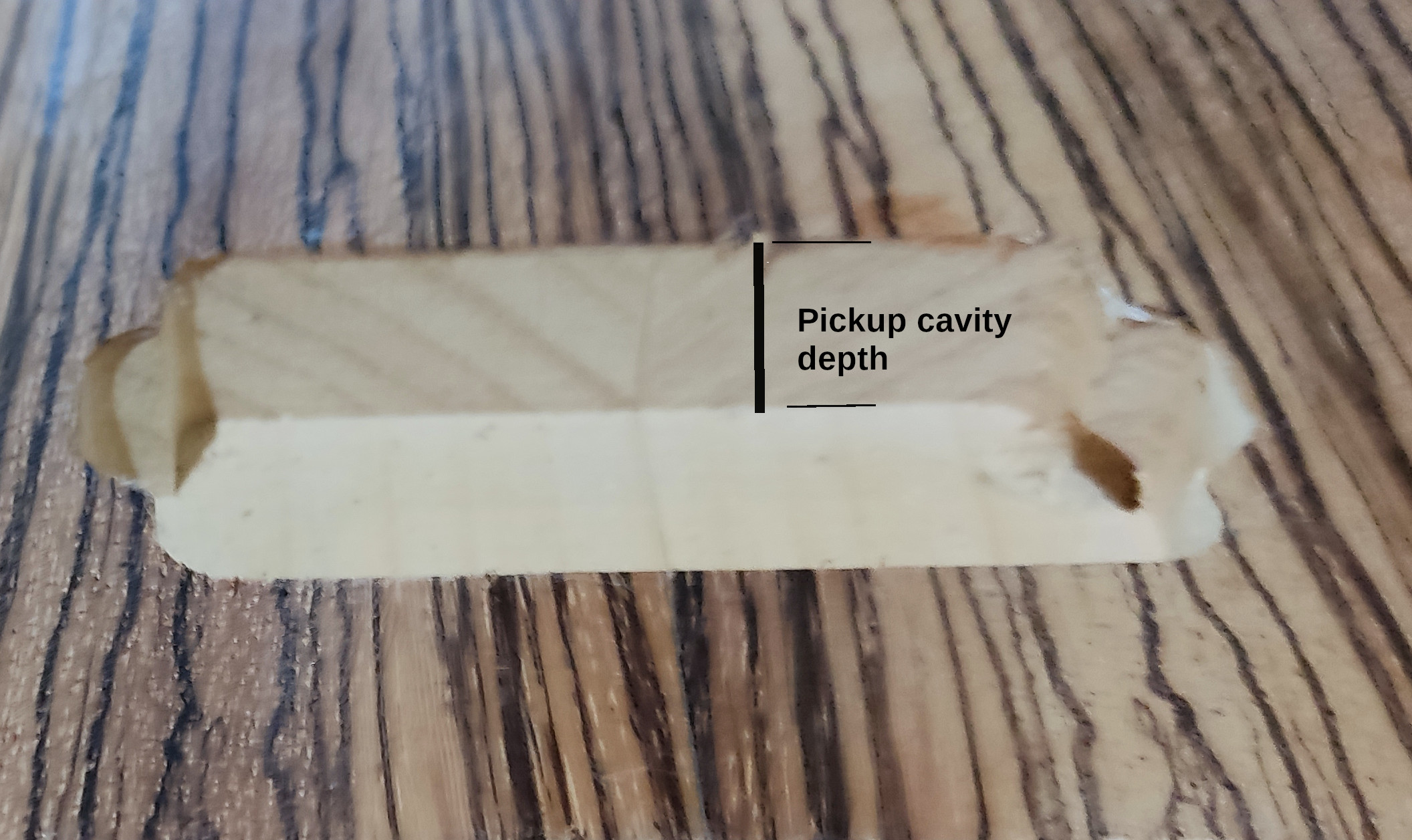 pickup pocket depth
